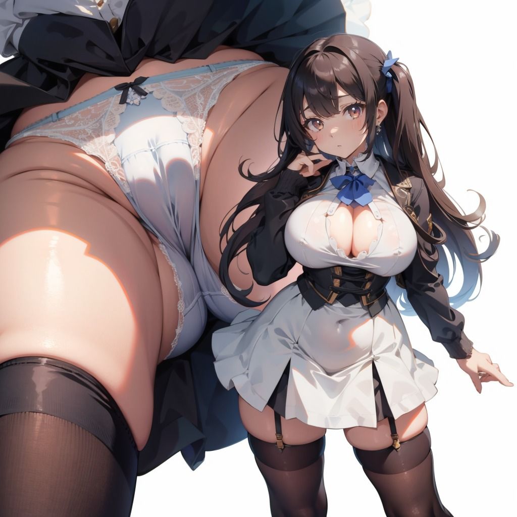 サンプル画像2:制服巨乳ハイヒールなお姉さんのえちえちおパンツ盗撮アングル(おパンツ専門店) [d_519420]