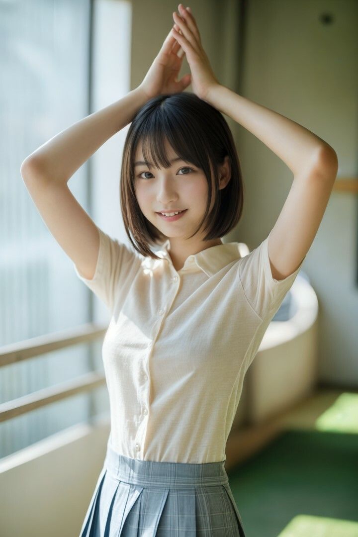 サンプル画像2:脱がす写真集 学校編2(AI SONA) [d_519439]