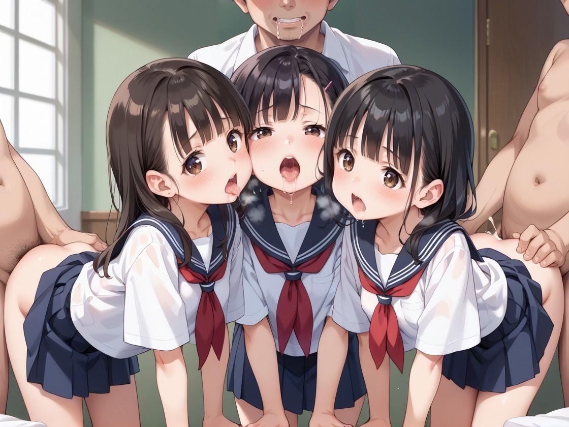 サンプル画像1:ロリハーレム学園 乱交中出し性指導(あかりんご) [d_519460]