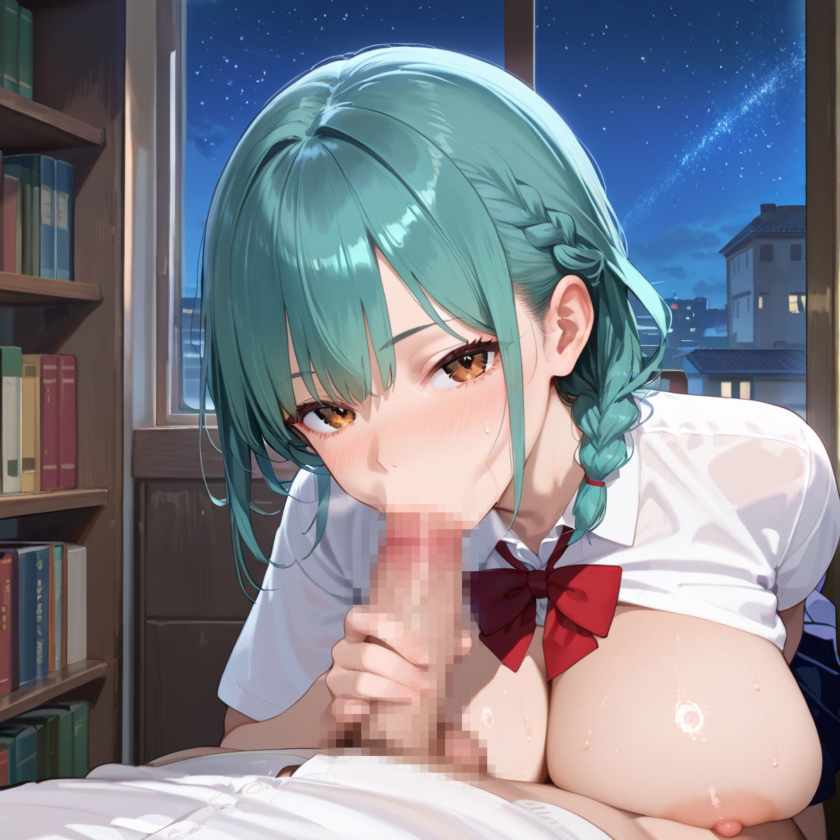 サンプル画像2:【PART11】夜の塾の自習室で羞恥オナニー覗き(にくどんぶり侍) [d_519497]