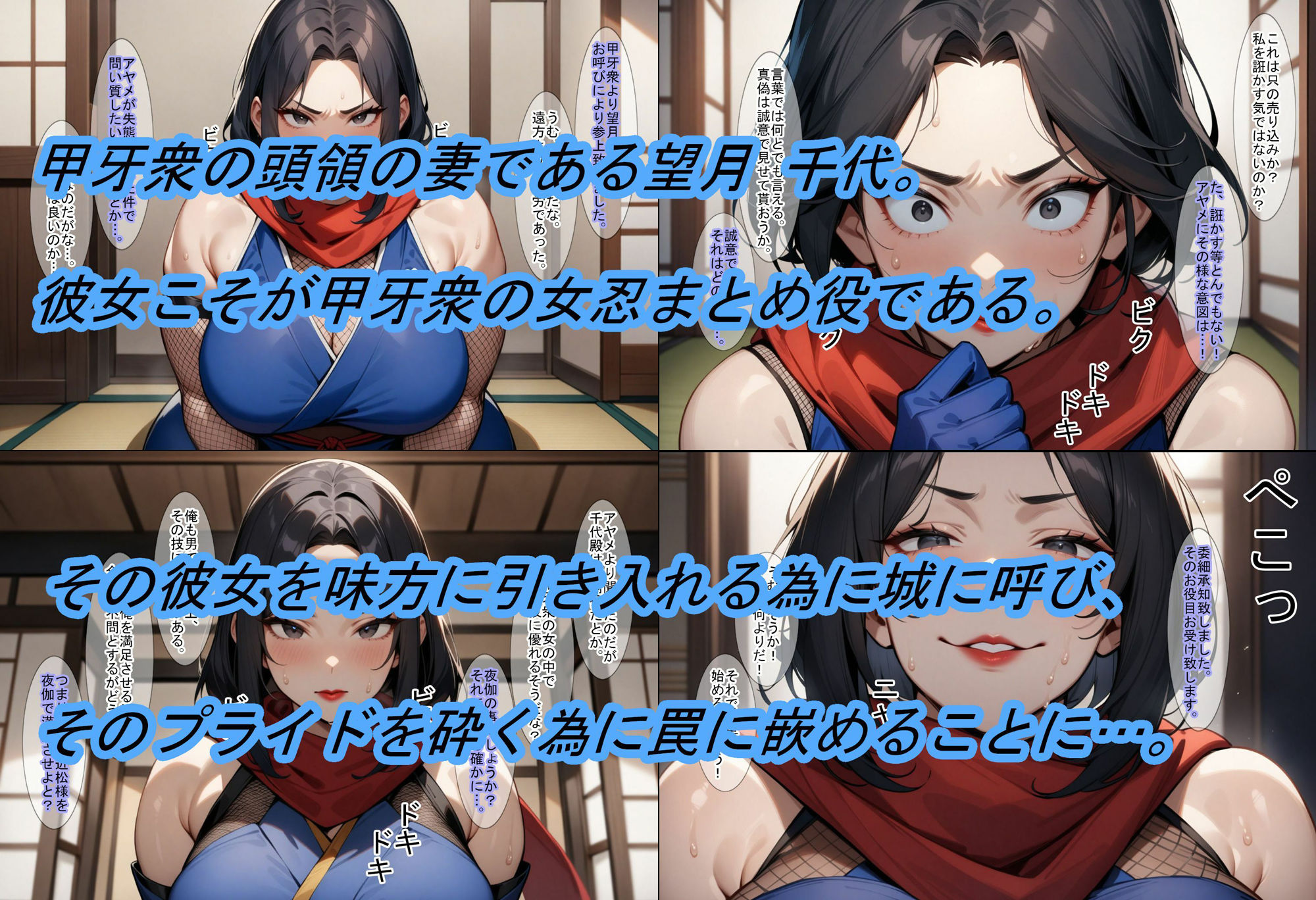 サンプル画像4:【転生したら戦国時代3】甲牙忍軍の企てを阻み、妻子を纏めて寝取った話(魔術師プロトン2D) [d_519547]