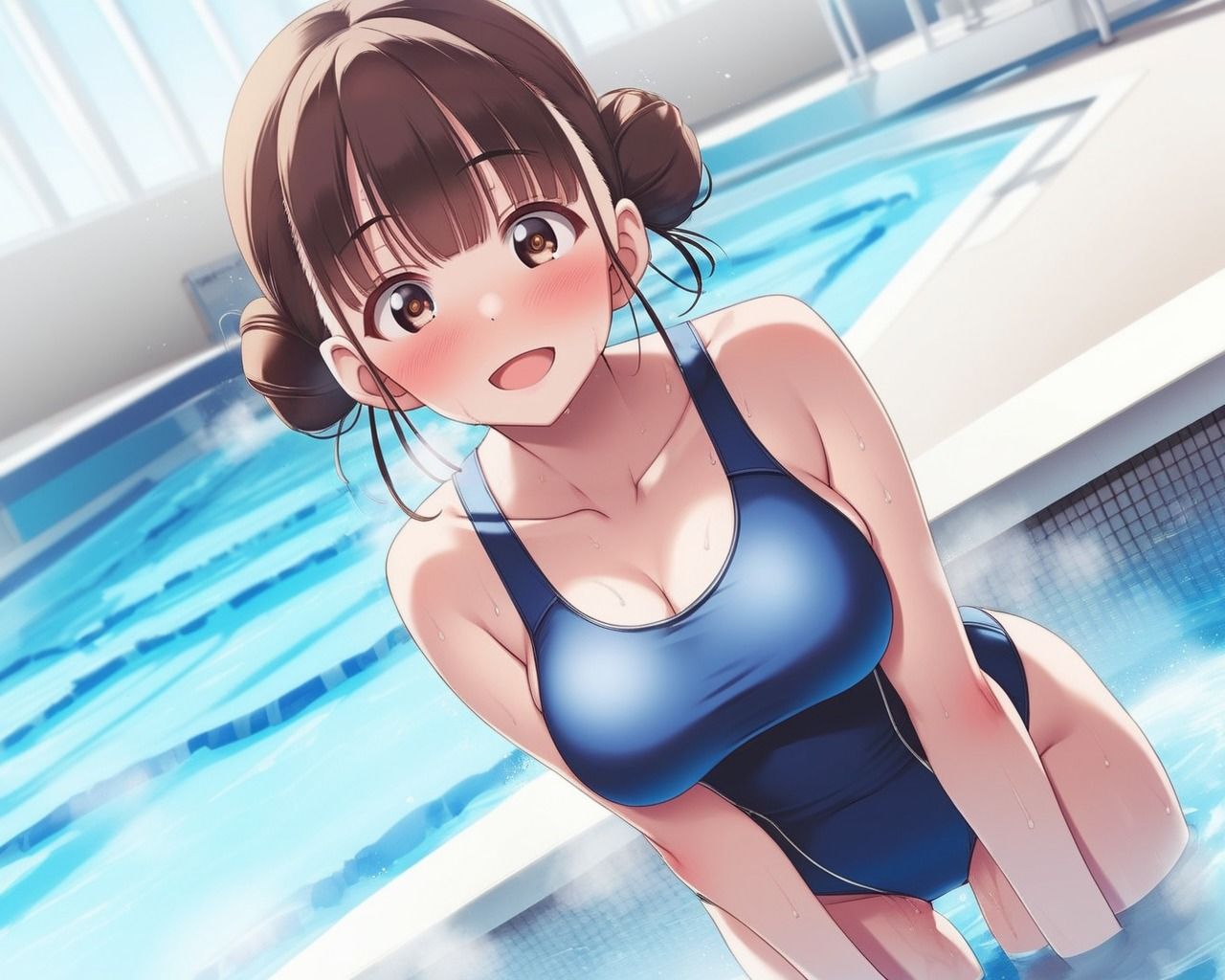 サンプル画像1:ウブなスク水女子校生に欲情してハメる(手作り豆乳ヨーグルト) [d_519573]