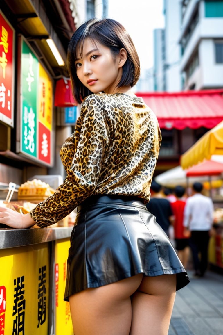 サンプル画像1:なんかエロいよね？ショートカットの巨乳従妹がミニスカ生脚散歩だってさ(空想AI美女本舗) [d_519601]