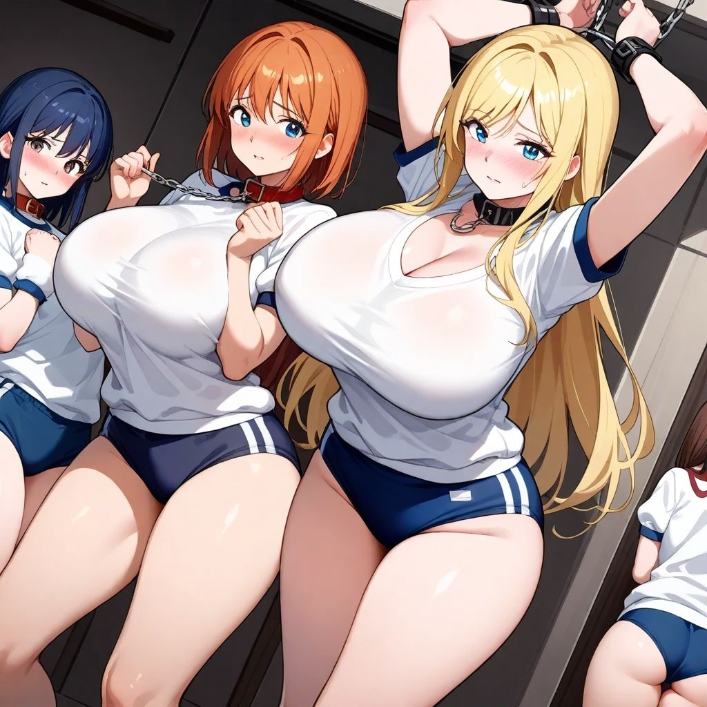 サンプル画像1:【微エロ】フェチコレVol.30 吊り上げ拘束されて辱められる巨乳ブルマ美女（金髪オンリー）【総枚数250枚】(満点星) [d_519775]