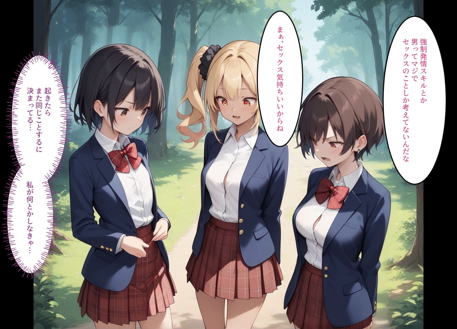 サンプル画像1:美少女レズビアンが異世界転移ボーナスを選んだら2(J●JKxNTR) [d_519784]