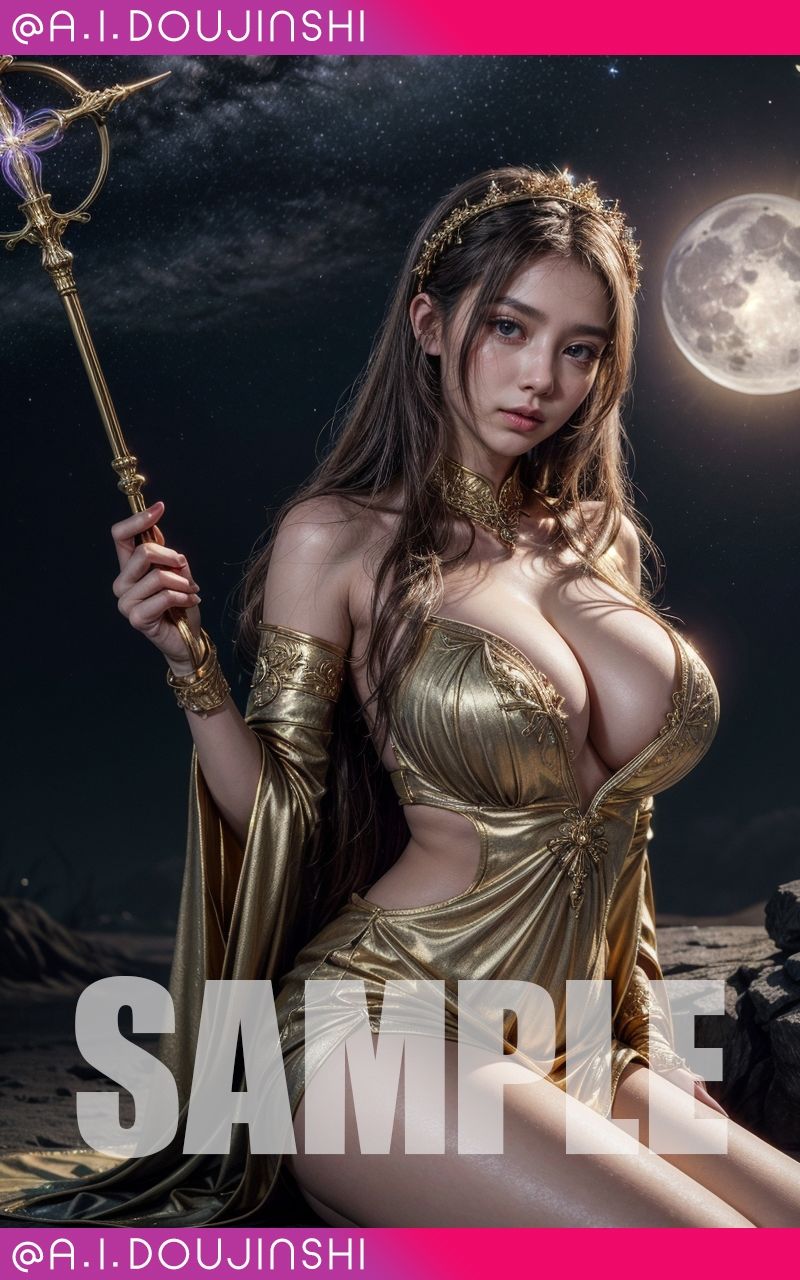 サンプル画像2:純潔を神に捧げる古代ギリシャ美爆乳神官@AI同人誌vol.090(爆乳@エーアイ) [d_519803]