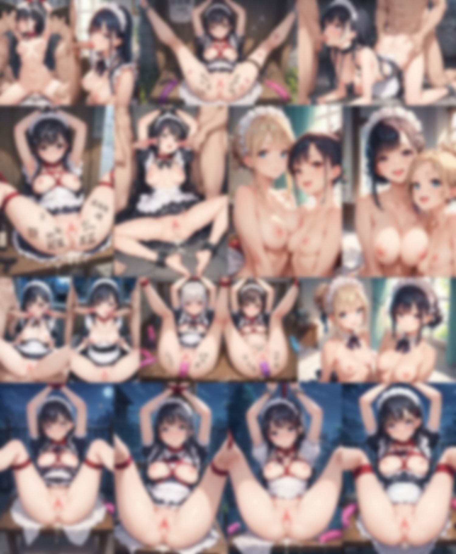 サンプル画像3:ぶっかけ中出し用肉便器メイド大量飼育(すもぽん2) [d_520003]