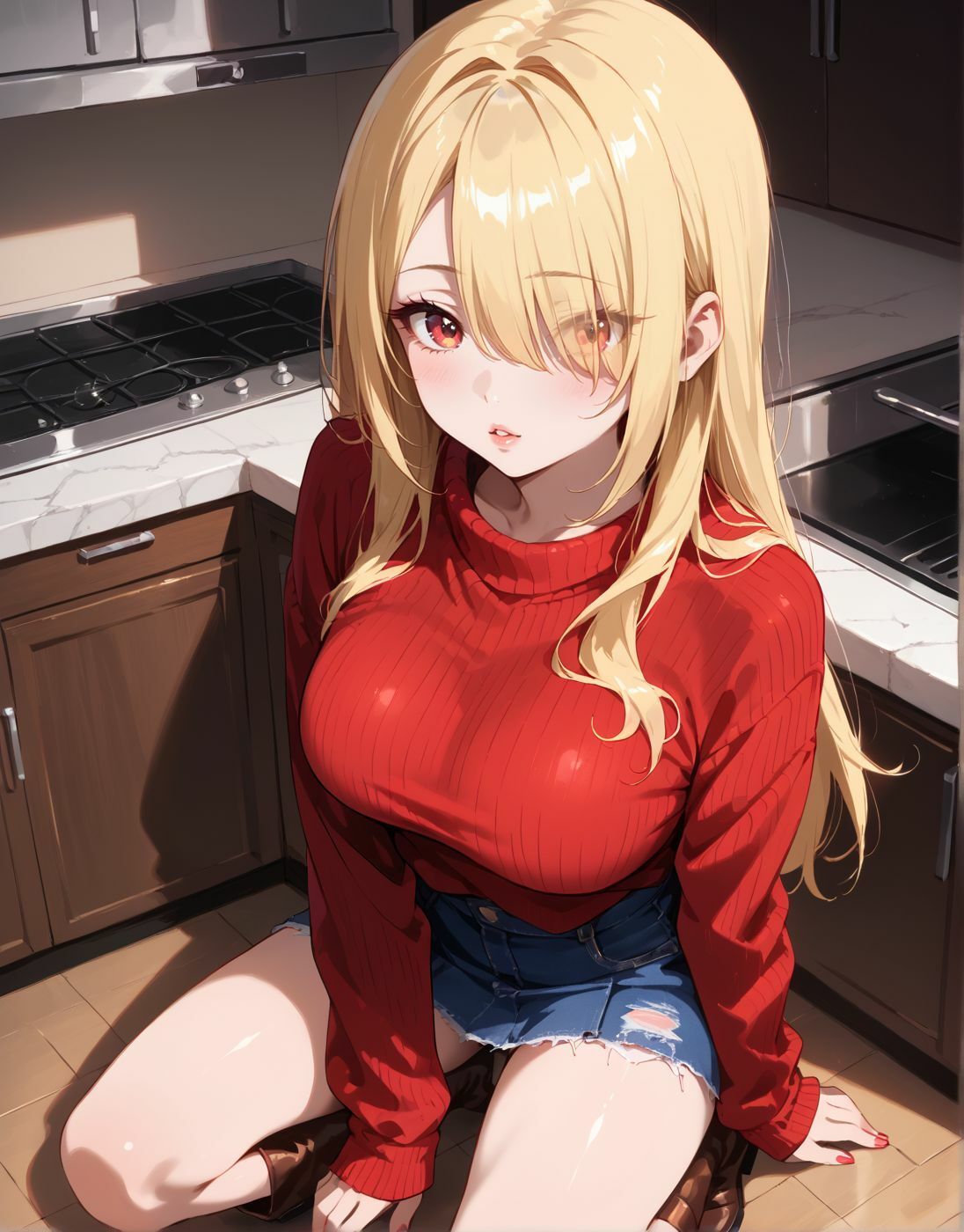 サンプル画像1:巨乳ギャルママの大人のお料理教室(FCLUB) [d_520079]