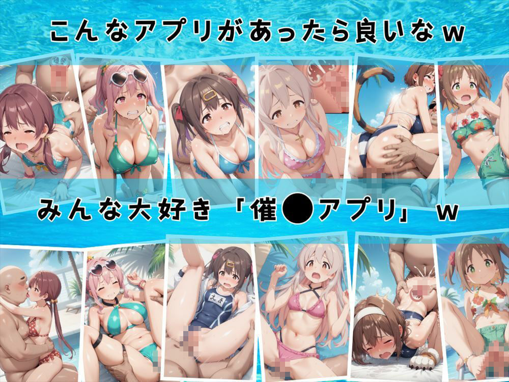 サンプル画像3:【寝取られ】おにまいの夏の思い出 〜水着編〜(もふもふピクセルズ) [d_520146]
