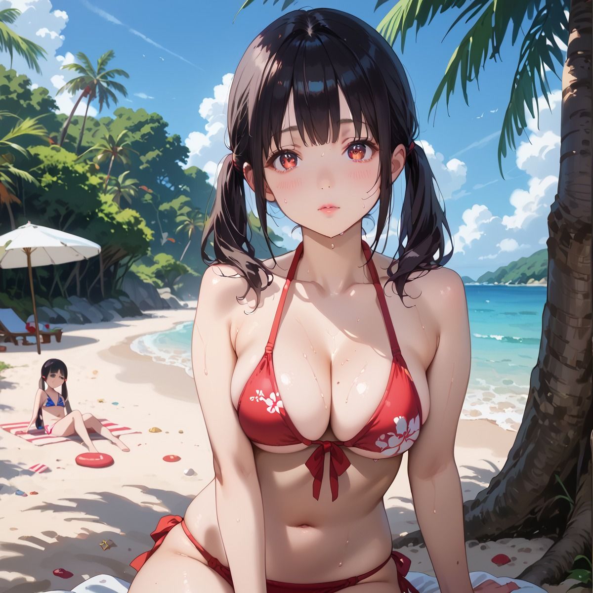 サンプル画像5:嵐で船が難破して，女の子だらけの島に漂着！？4(ぷにぷに.com) [d_520169]