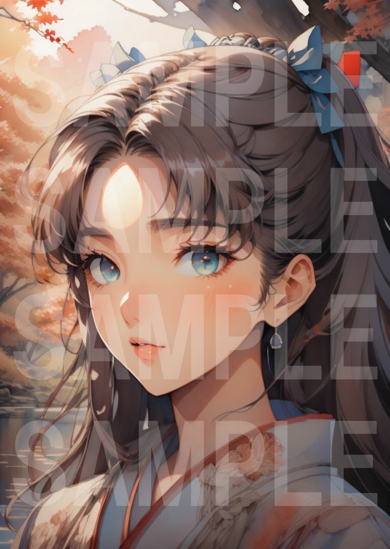 サンプル画像1:『●ate/●tay night』三人娘の着物姿イラスト集(mirAI工房) [d_520221]