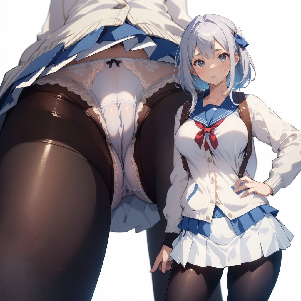 サンプル画像4:制服JK（白）のえちえちおパンツ盗撮アングル(おパンツ専門店) [d_520299]