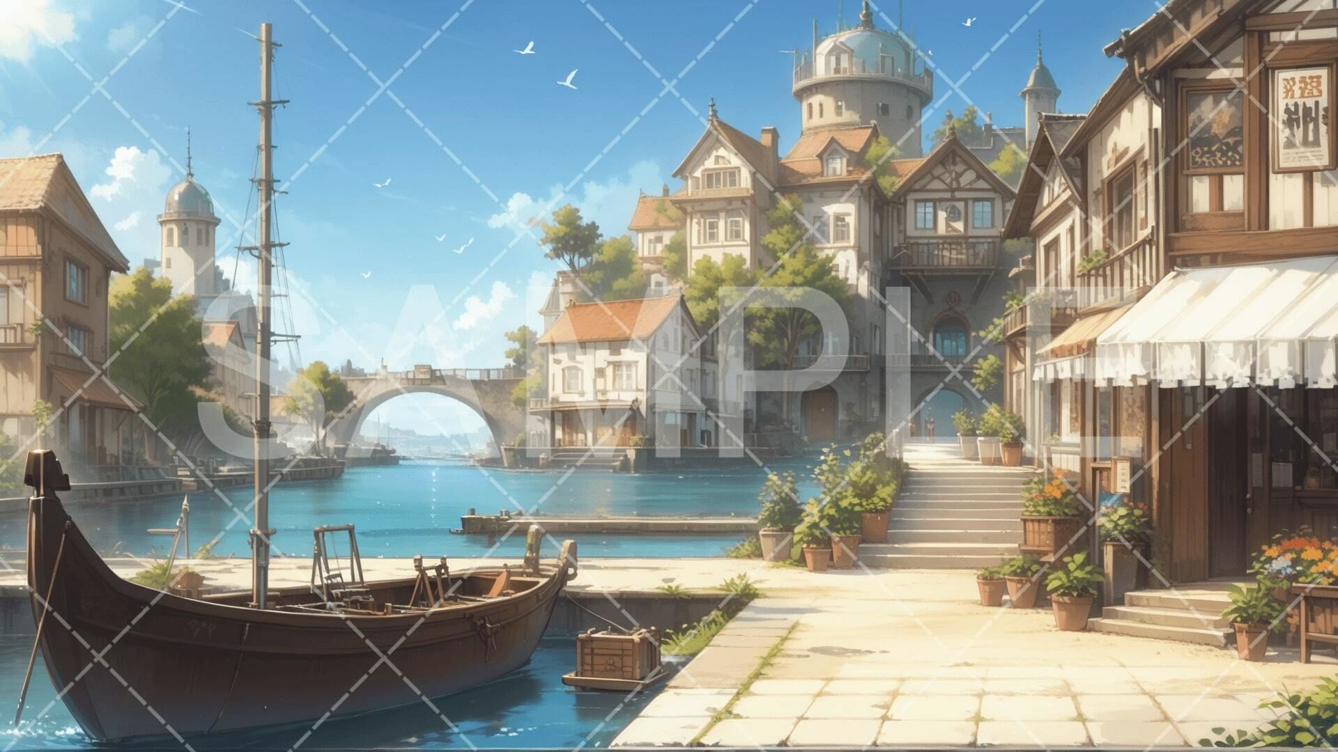 サンプル画像1:【背景素材集】TRPG・ADV向け素材（10セット分:30枚）［004］(テラシュールウェア) [d_520427]