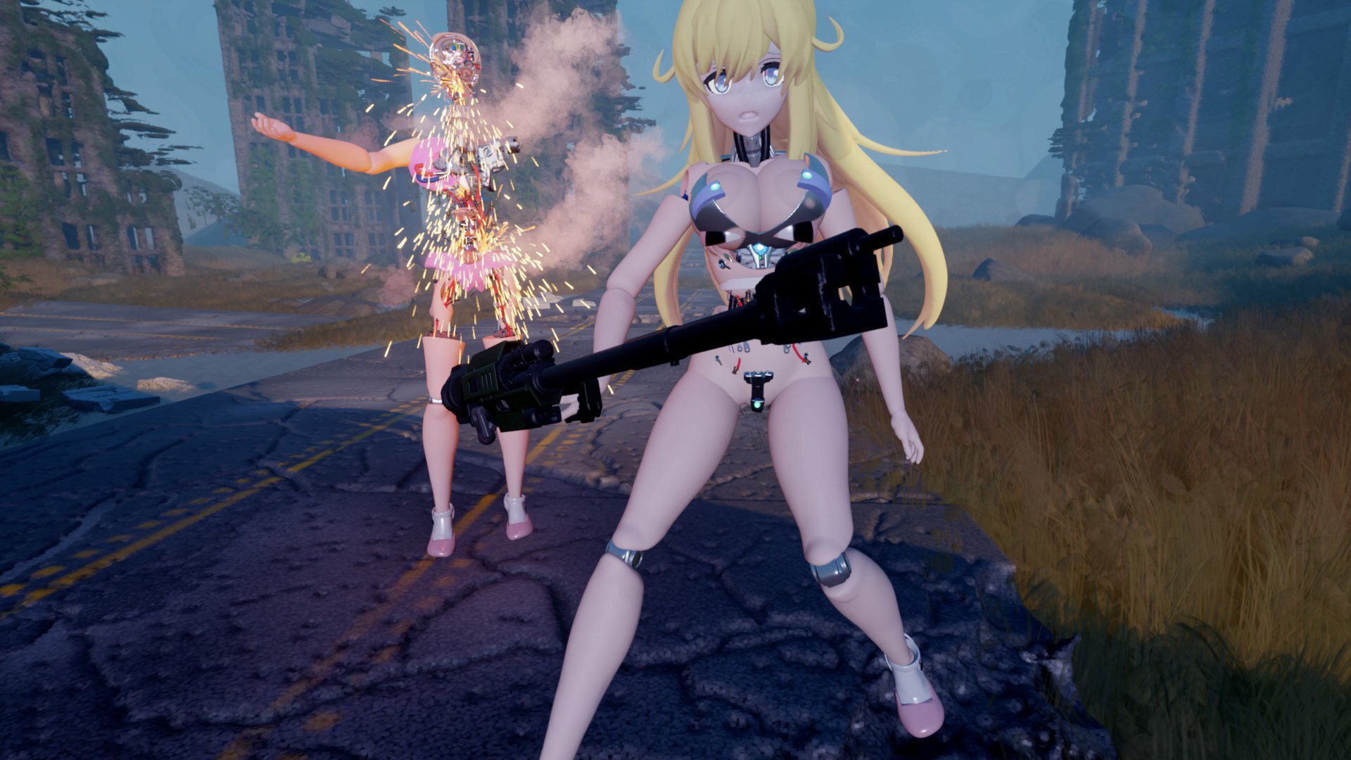 サンプル画像1:マシンガールアゼル  第三話 果てしなく続く荒野(太平洋) [d_520471]