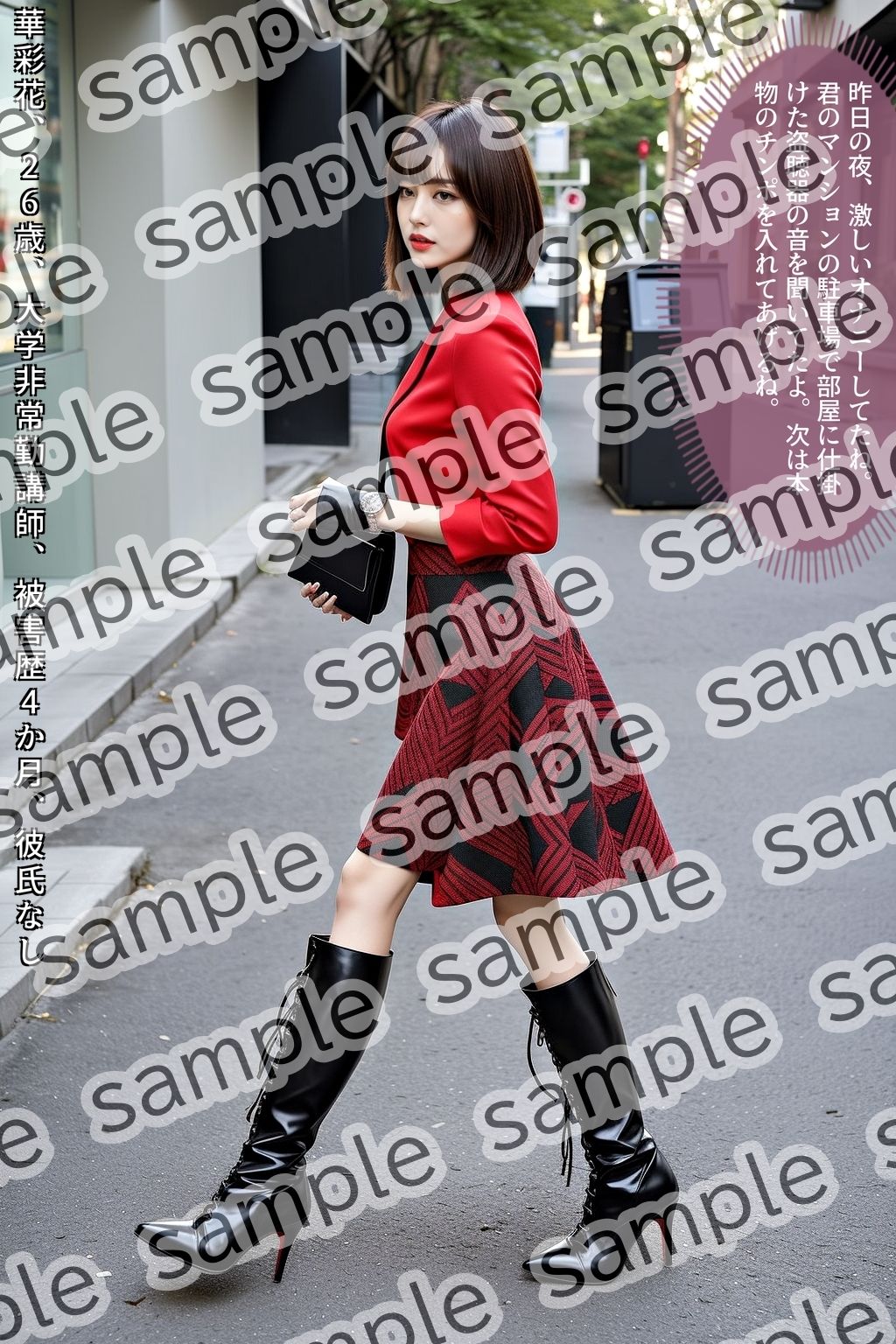 サンプル画像3:ストーカー盗撮〜ハイヒールブーツ美脚美女編〜 vol.3(あらぶるま18＋) [d_520893]