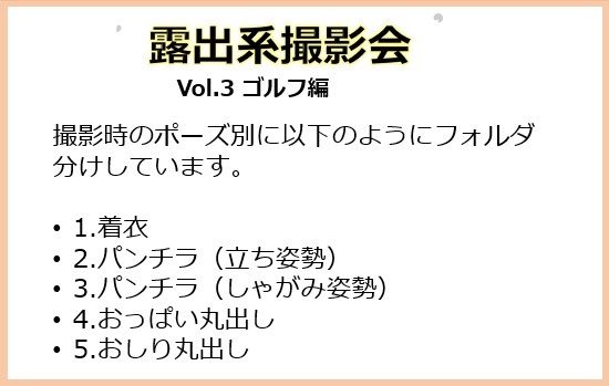 サンプル画像1:露出系撮影会 Vol3.ゴルフ編(痴女ステンドグラス) [d_520920]