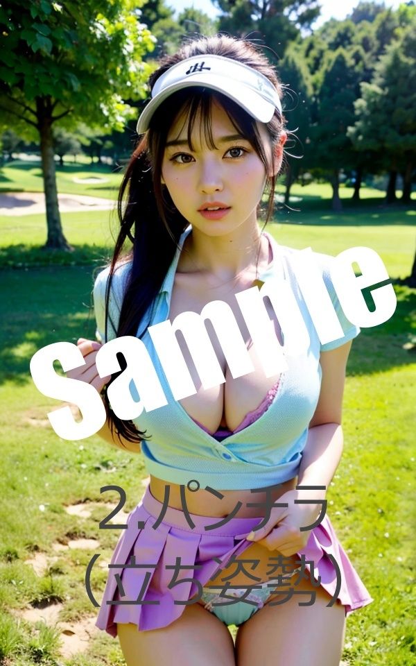 サンプル画像3:露出系撮影会 Vol3.ゴルフ編(痴女ステンドグラス) [d_520920]