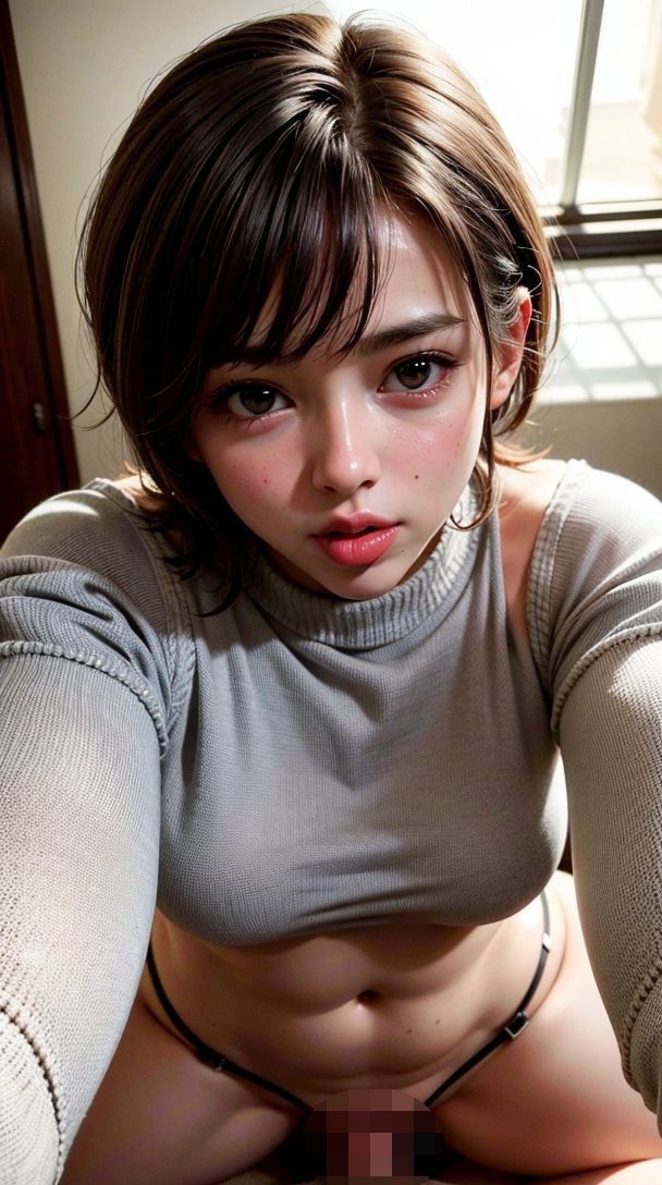 サンプル画像3:フェチ 着衣セックスセーター1(エロヒツジ) [d_520925]