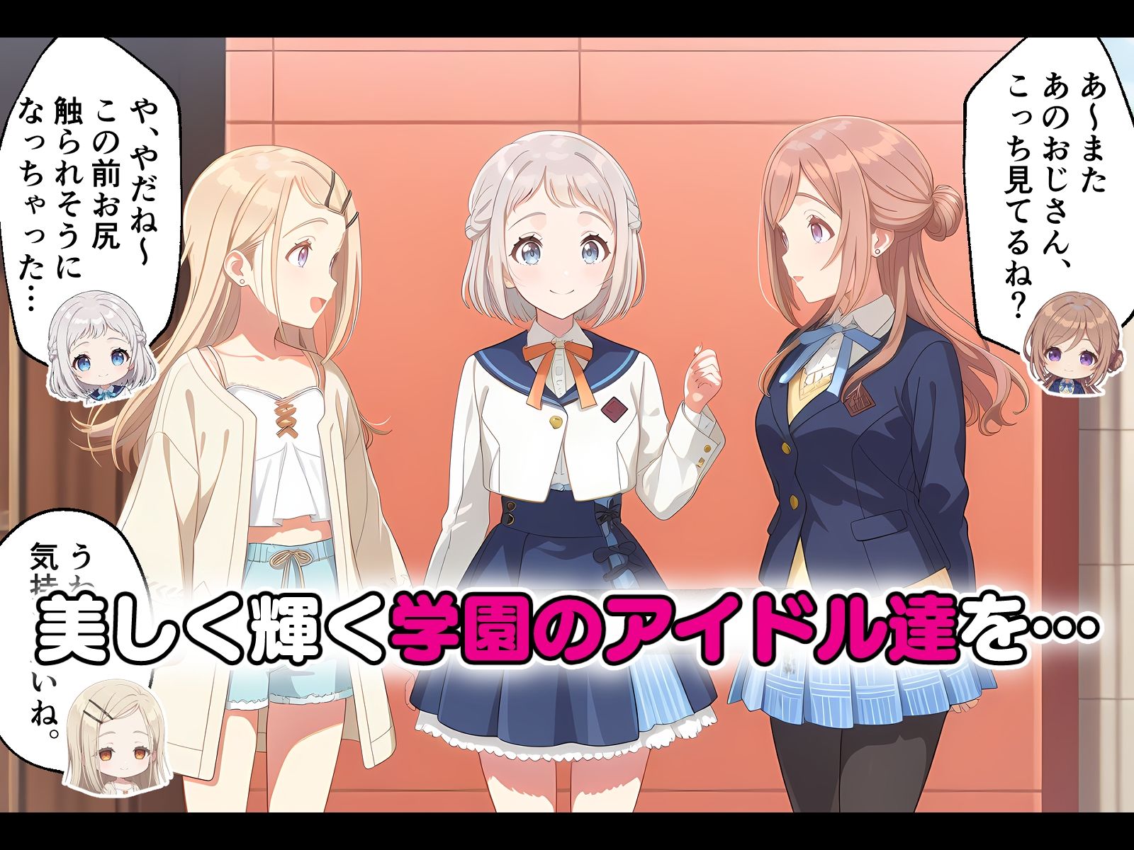 サンプル画像1:学園のアイドル3人を催〇アプリで寝取って孕ませてみた 篠〇広 葛〇リーリヤ 姫〇莉波(ICBM STUDIO) [d_520957]