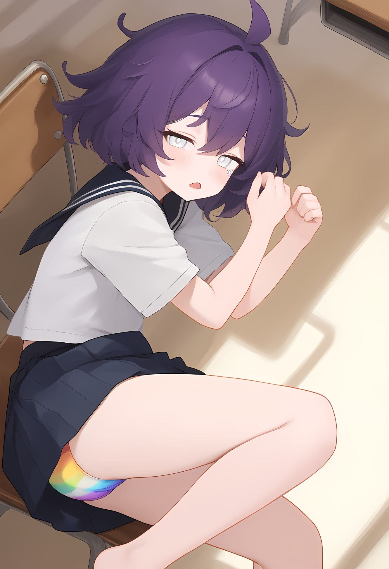 サンプル画像6:制服？いいえ、パンツガみたいのです(オカム) [d_520964]