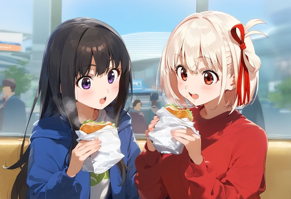 サンプル画像2:リ◯リス・リ◯イル  鏑◯千束＆井◯上たきな百合百合高解像度イラスト集(ぱーぷるびーとすたじお) [d_521053]