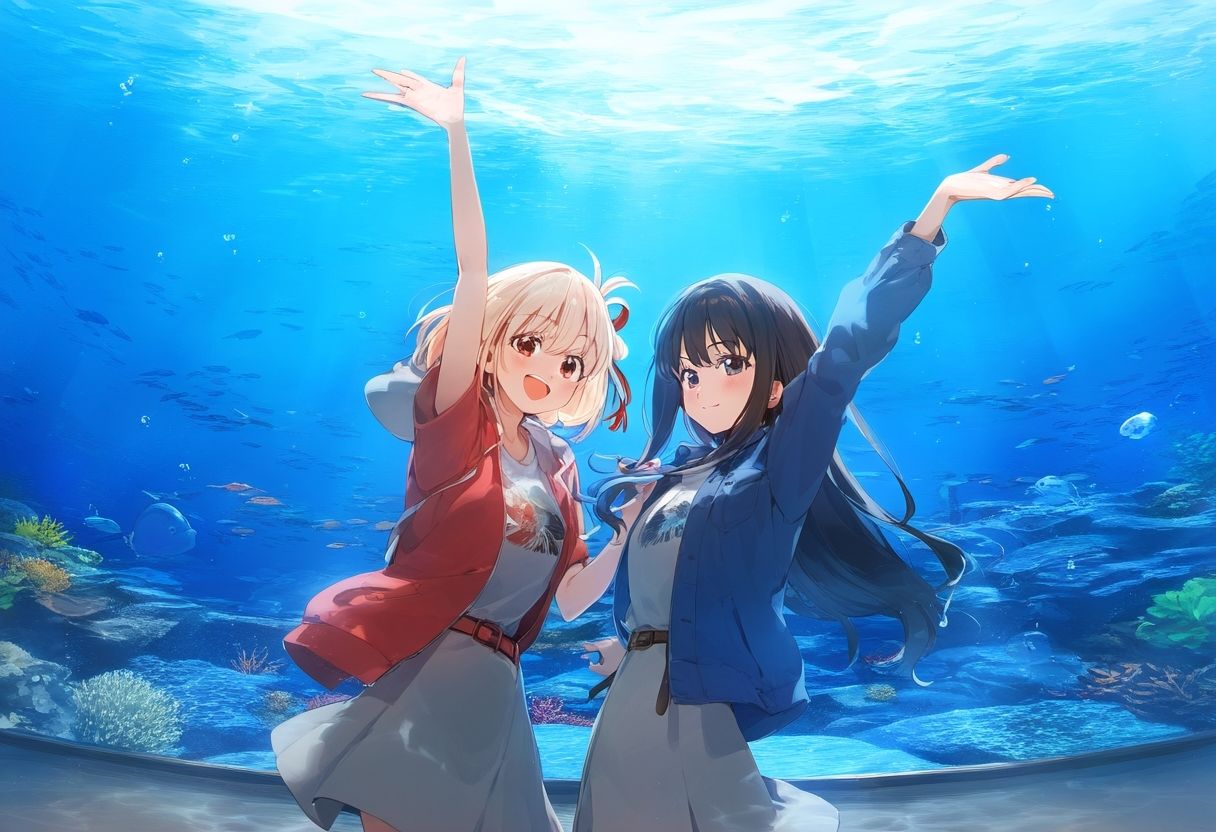 サンプル画像3:リ◯リス・リ◯イル  鏑◯千束＆井◯上たきな百合百合高解像度イラスト集(ぱーぷるびーとすたじお) [d_521053]