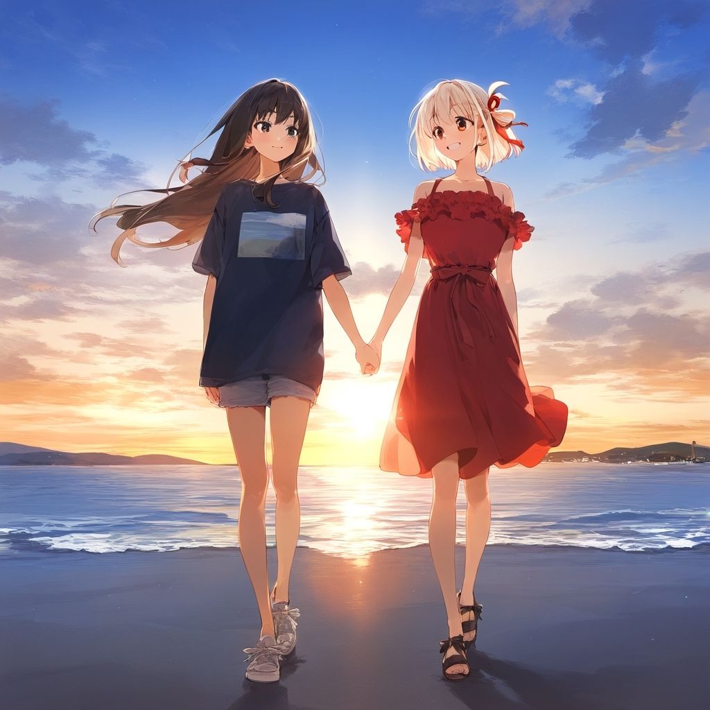 サンプル画像4:リ◯リス・リ◯イル  鏑◯千束＆井◯上たきな百合百合高解像度イラスト集(ぱーぷるびーとすたじお) [d_521053]