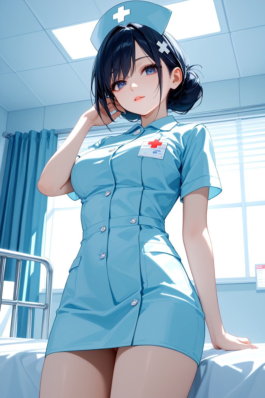 サンプル画像1:ベテランナースが夜な夜な行う夜の特別診察！？(ピンクパレット) [d_521098]