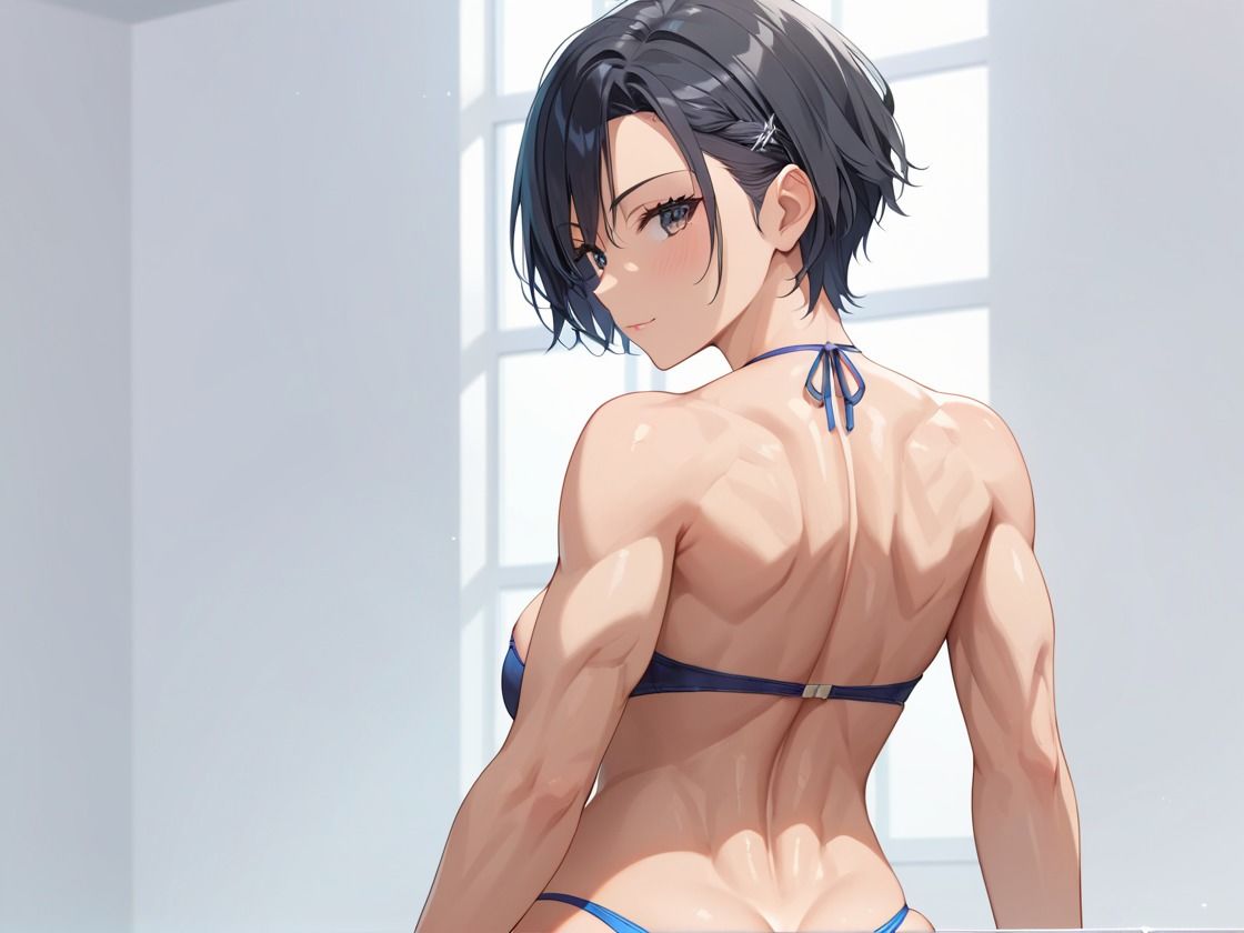 サンプル画像1:筋肉女子のおま〇こトレーニング2(謎の光) [d_521178]