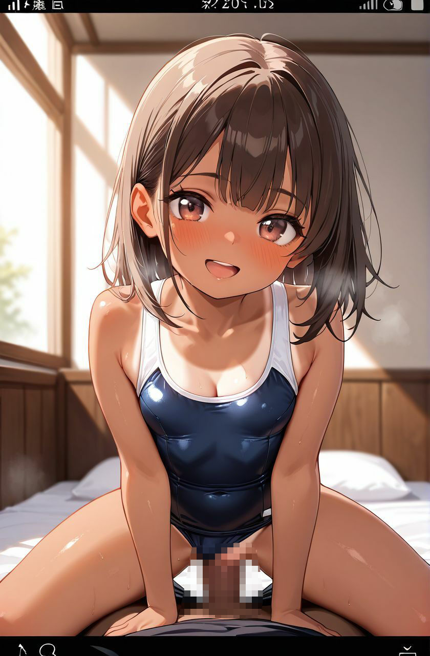 サンプル画像3:つるぺた性処理部 -スク水編-(女児女児大魔神) [d_521197]