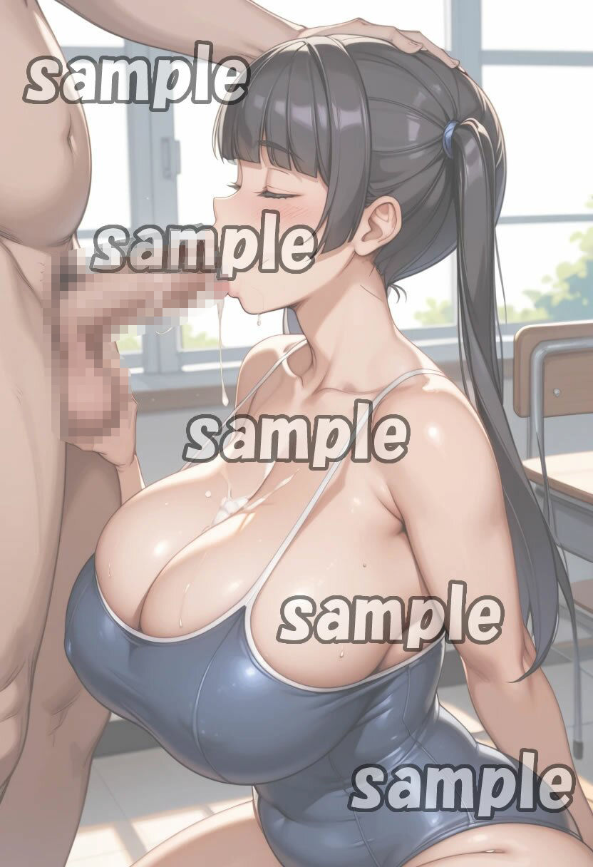 サンプル画像2:スク水のむちむちツインテールJKと教室でドスケベセックスしちゃいました(熟めろん) [d_521525]