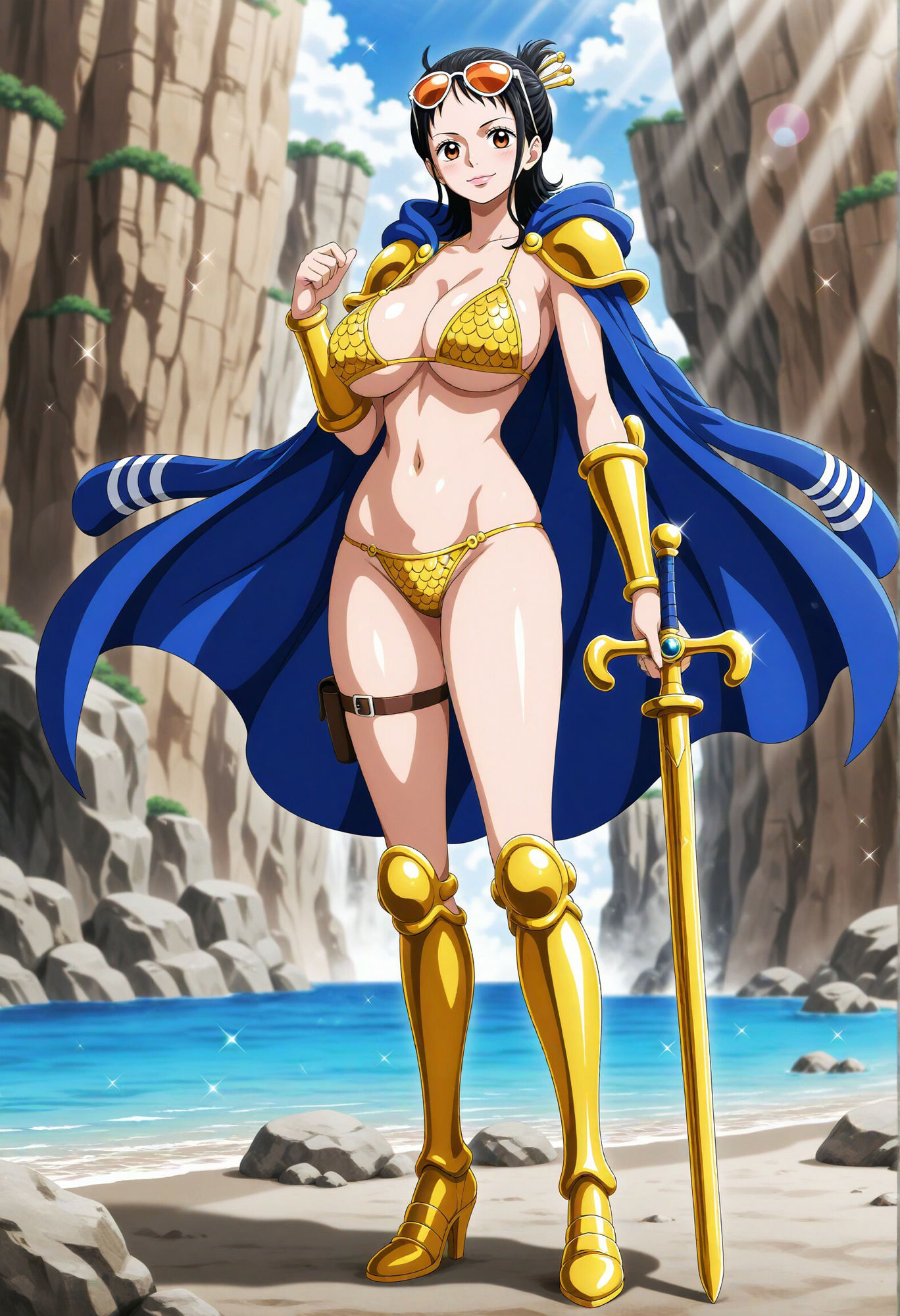 サンプル画像3:?名刀?を 求めるたしぎとの 過激な夏(お宝ガールズ) [d_521678]