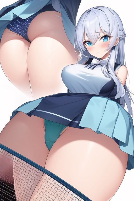 サンプル画像2:テニスプレイヤーの縞パン感謝祭(潮吹きジョニー) [d_521893]