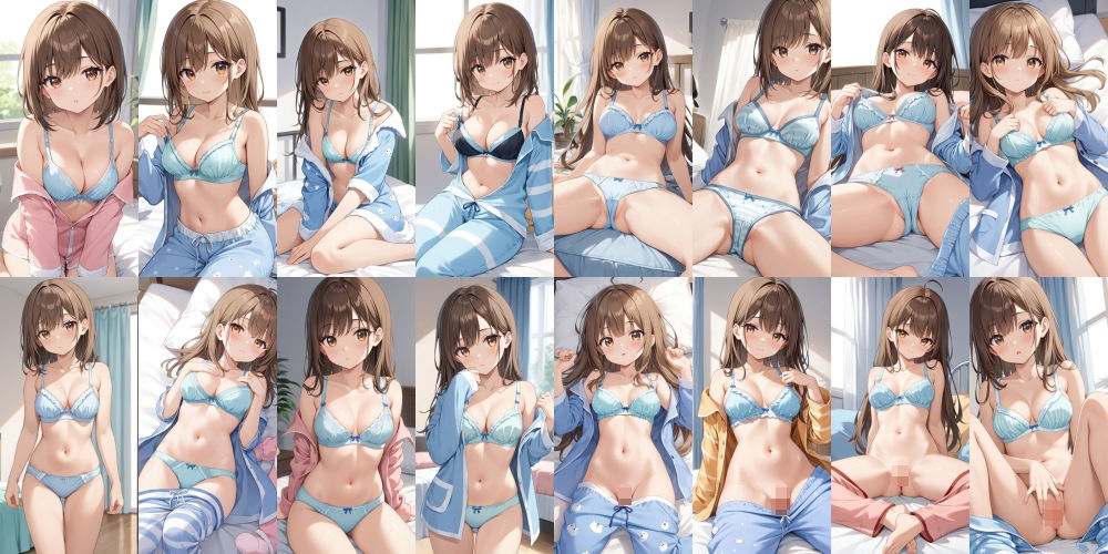 サンプル画像2:休日はパジャマのままエッチ【500枚】(女子高生) [d_521977]