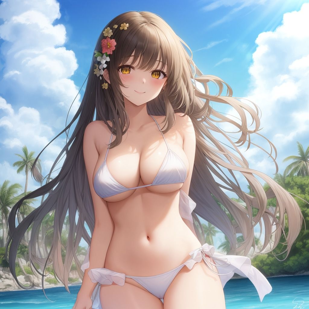 サンプル画像1:黒髪ビキニ娘ちゃん1〜500(エリシャのアトリエ) [d_522016]