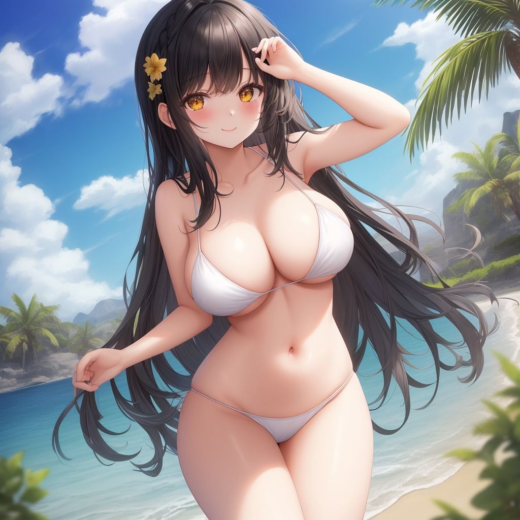 サンプル画像3:黒髪ビキニ娘ちゃん1〜500(エリシャのアトリエ) [d_522016]