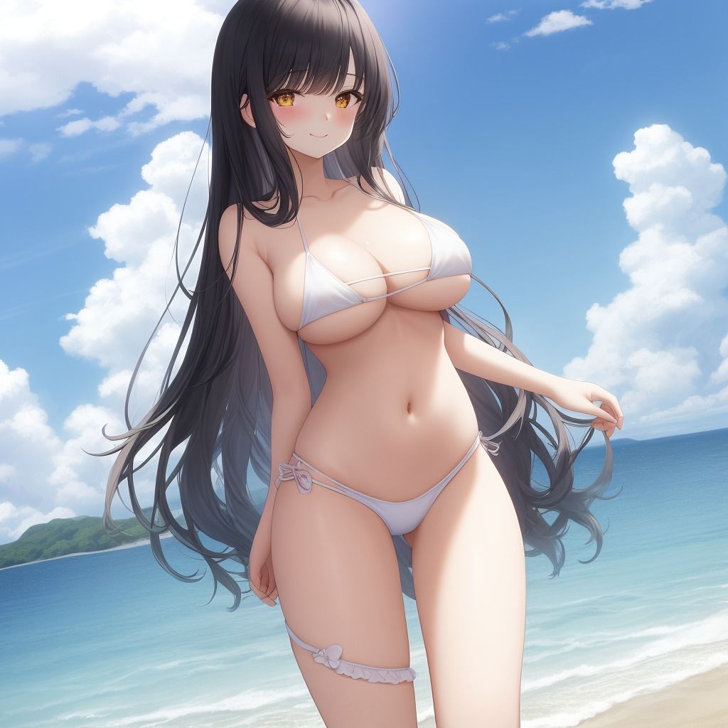 サンプル画像4:黒髪ビキニ娘ちゃん1〜500(エリシャのアトリエ) [d_522016]