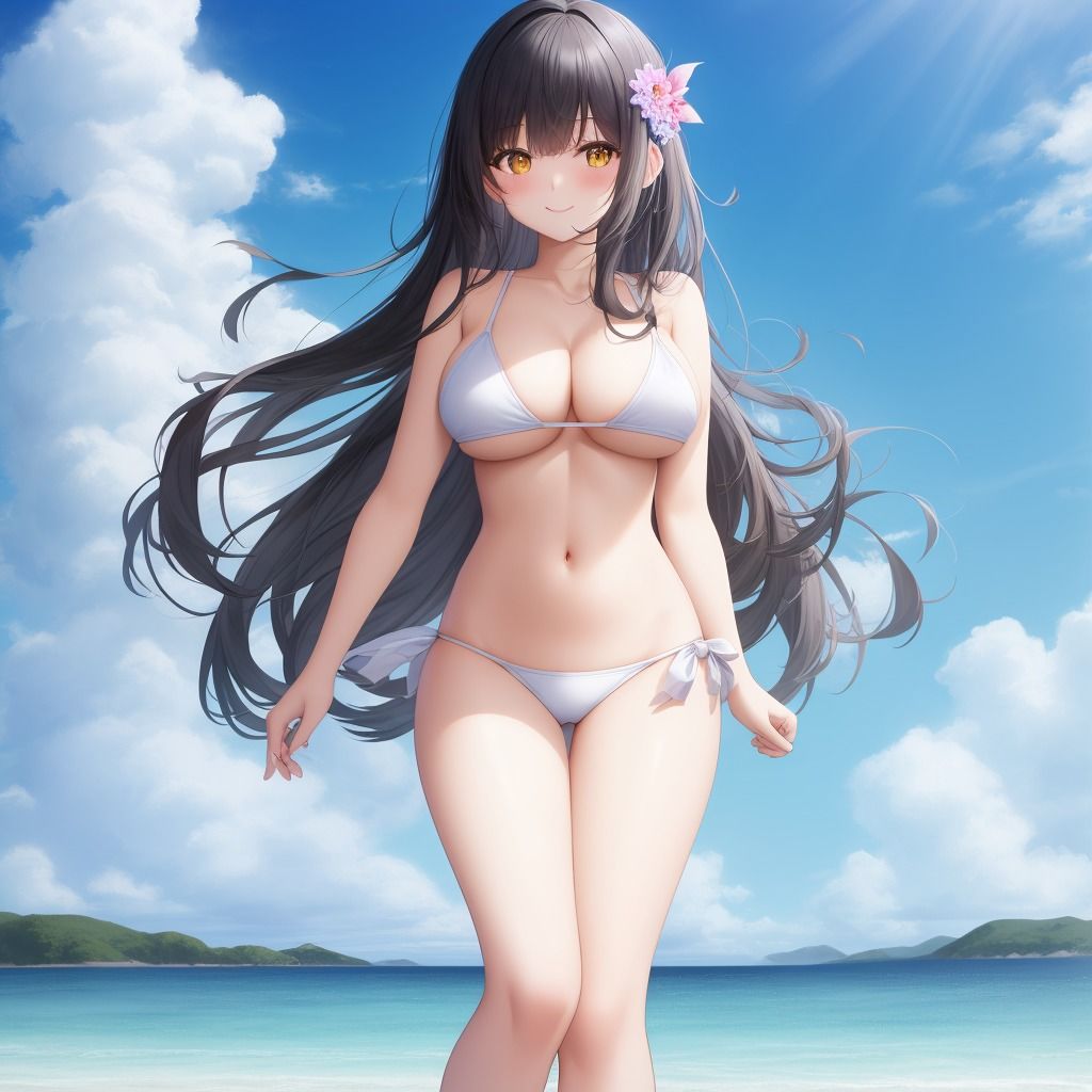 サンプル画像5:黒髪ビキニ娘ちゃん1〜500(エリシャのアトリエ) [d_522016]