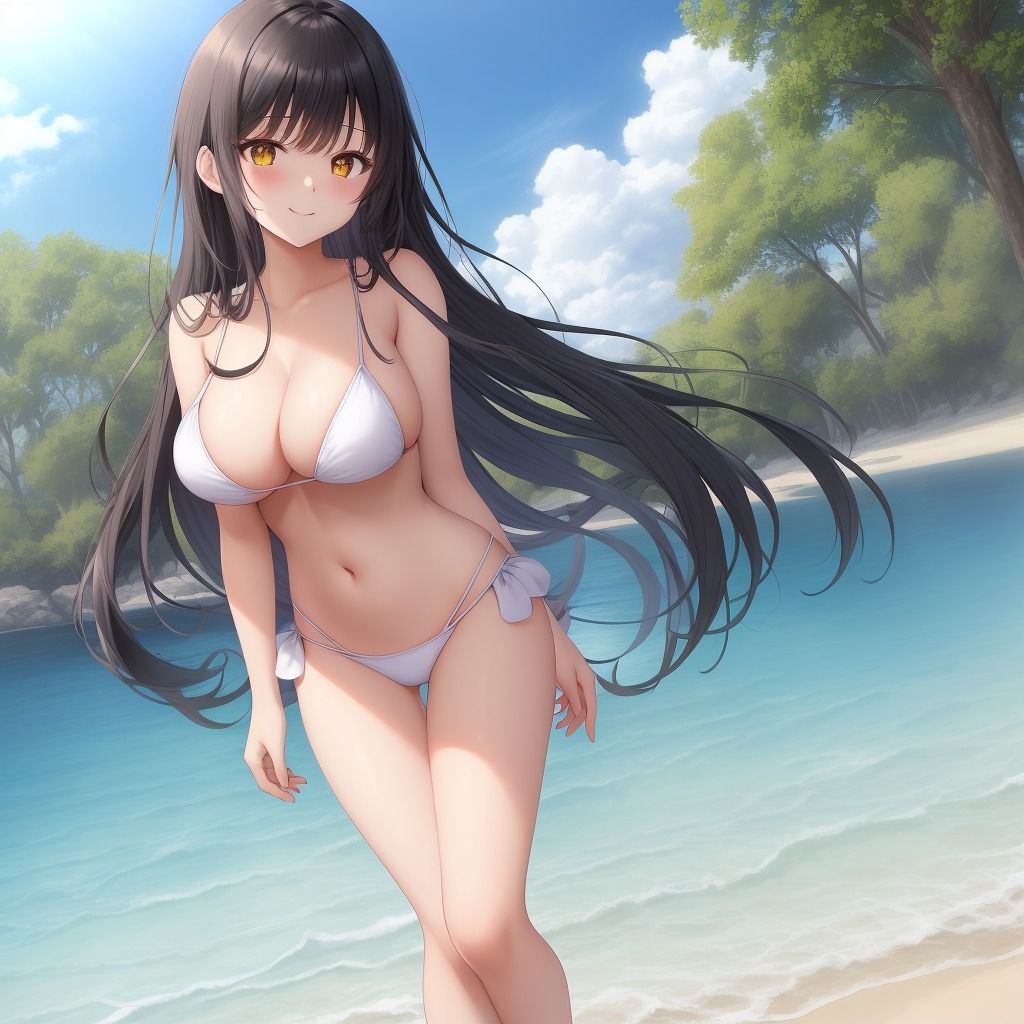 サンプル画像6:黒髪ビキニ娘ちゃん1〜500(エリシャのアトリエ) [d_522016]