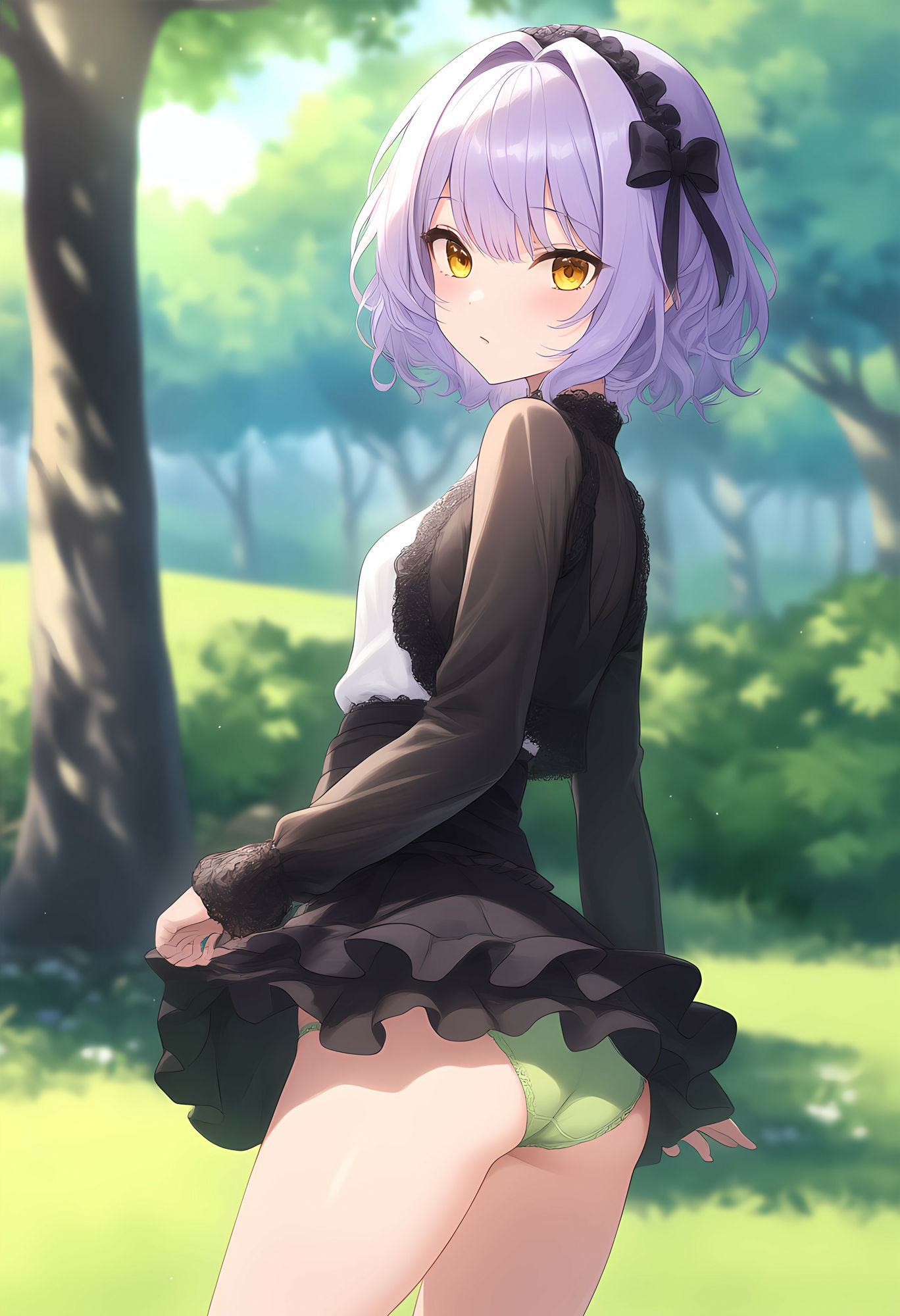 サンプル画像2:公園でパンツ見えてる女の子が大好きです(オカム) [d_522059]