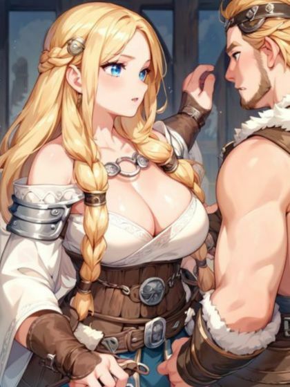 サンプル画像1:巨乳バイキング娘SEXシーン特集アニメイラスト集(アイデン) [d_522101]