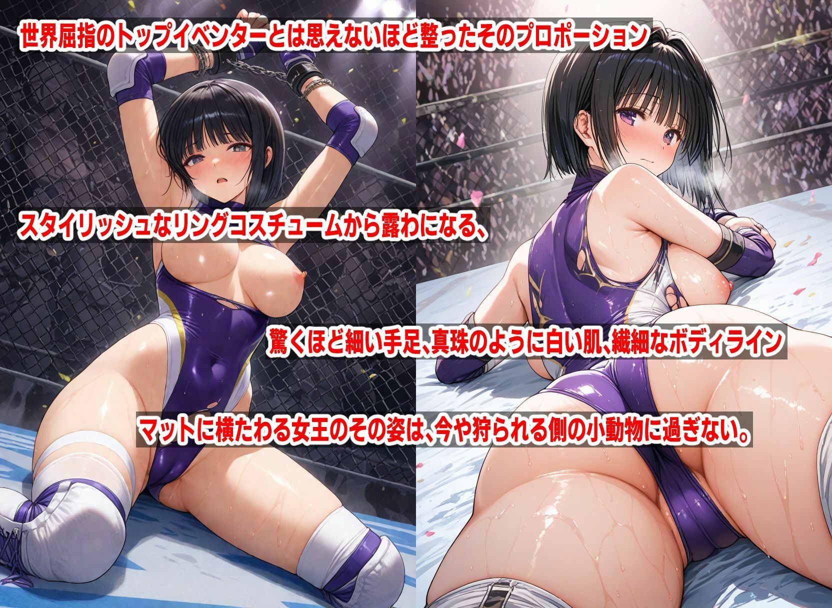 サンプル画像4:AI敗北少女CG集vol.7 水着剥ぎデスマッチ（3）＋南 利美（レッスルエンジェルス）(mugi) [d_522120]