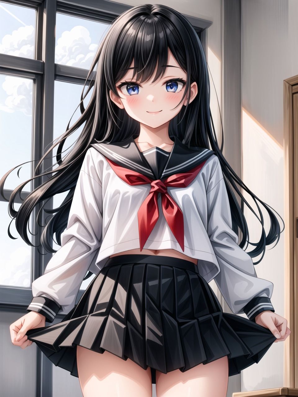 サンプル画像1:セーラー服女子校生着衣〜下着〜本番(ニャンコロジカル) [d_522239]