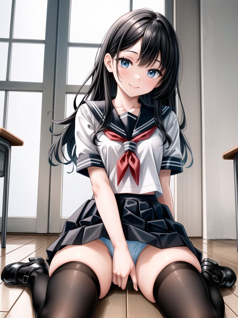 サンプル画像2:セーラー服女子校生着衣〜下着〜本番(ニャンコロジカル) [d_522239]