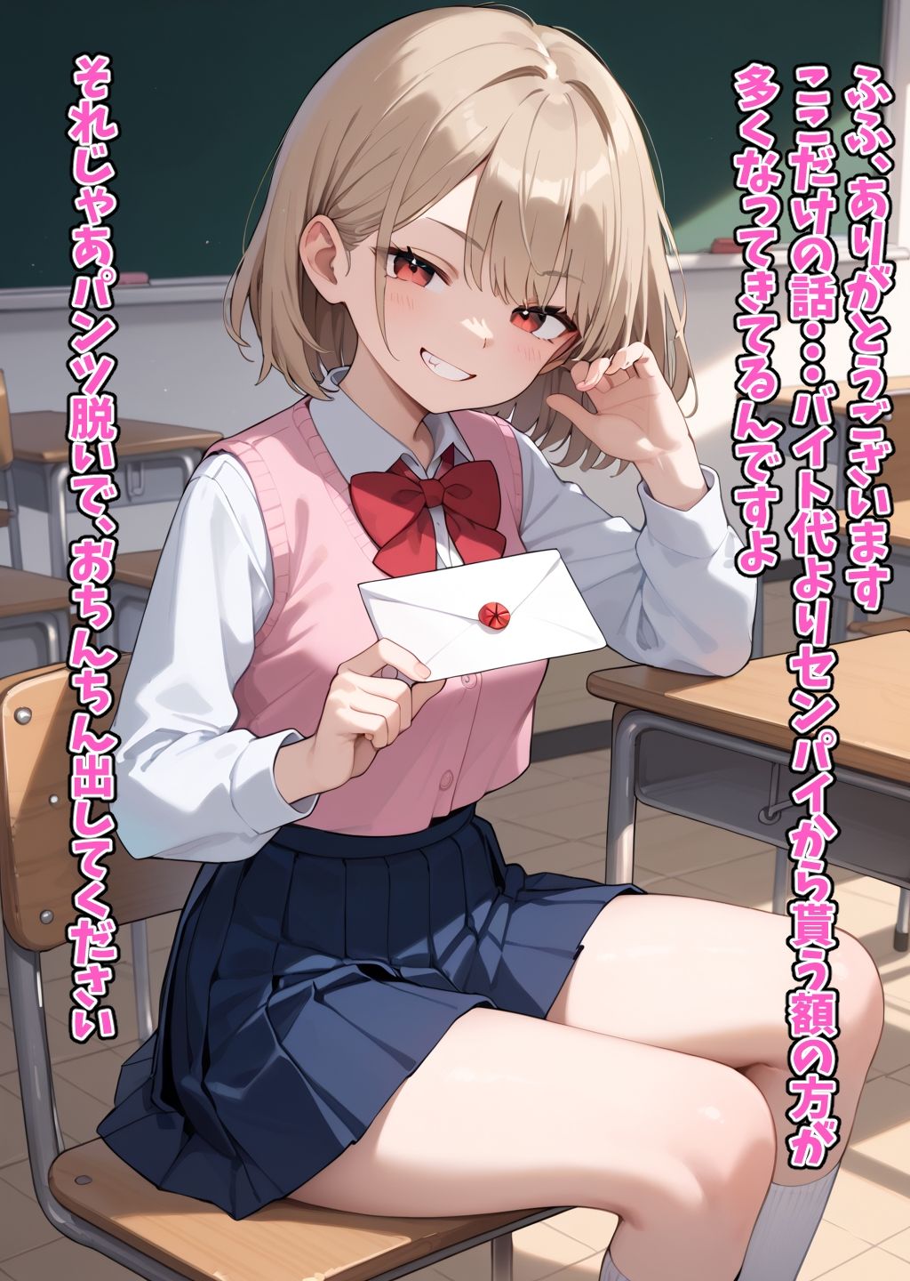 サンプル画像1:放課後、腹黒後輩にお金と精液を強●的に搾り取られる(ぜろぜっと) [d_522254]