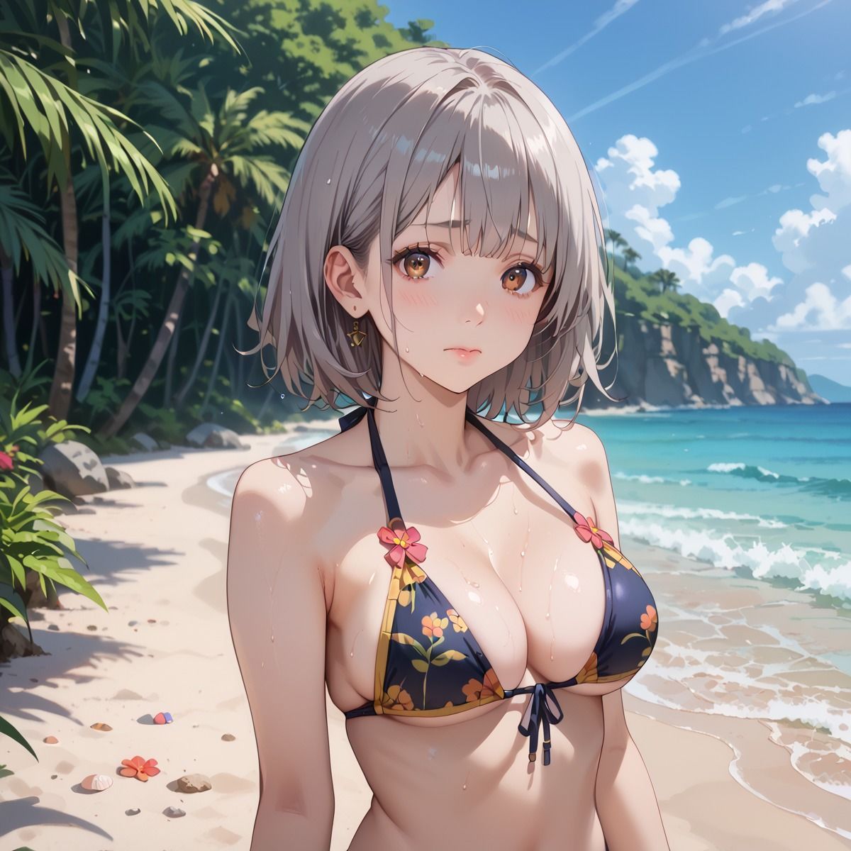 サンプル画像5:嵐で船が難破して，女の子だらけの島に漂着！？5(ぷにぷに.com) [d_522281]