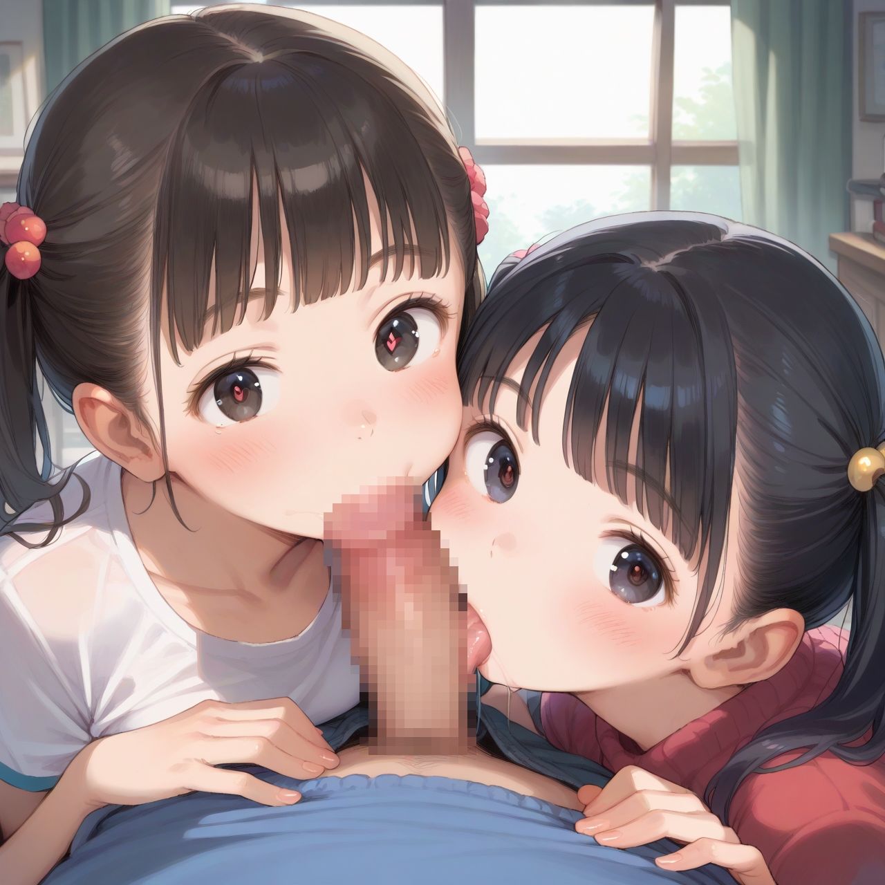 サンプル画像1:ロリ×ロリ 子作り性活 美少女姉妹の誘惑(ピチッとアワビ) [d_522325]