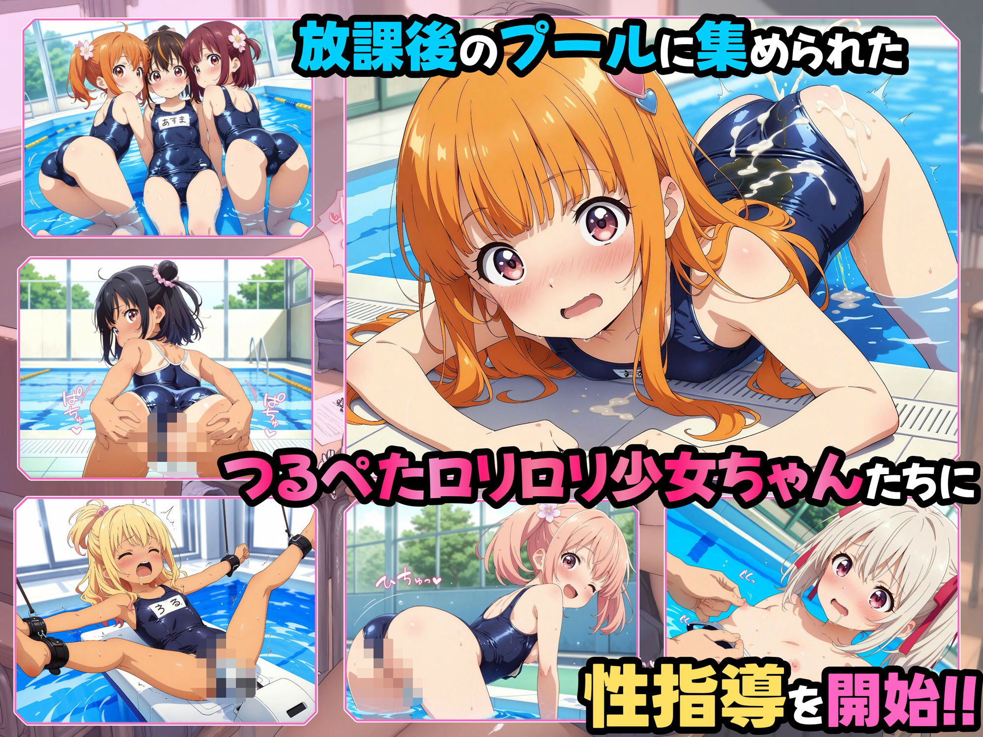 サンプル画像1:ロリスクールパラダイス！！（スクール水着）(ロリロリ工房) [d_522326]