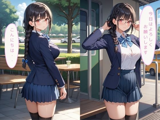 サンプル画像2:同級生では物足りない美少女J〇の淫らな放課後！〜巨乳メガネJ〇編〜(いちごパイ) [d_522337]