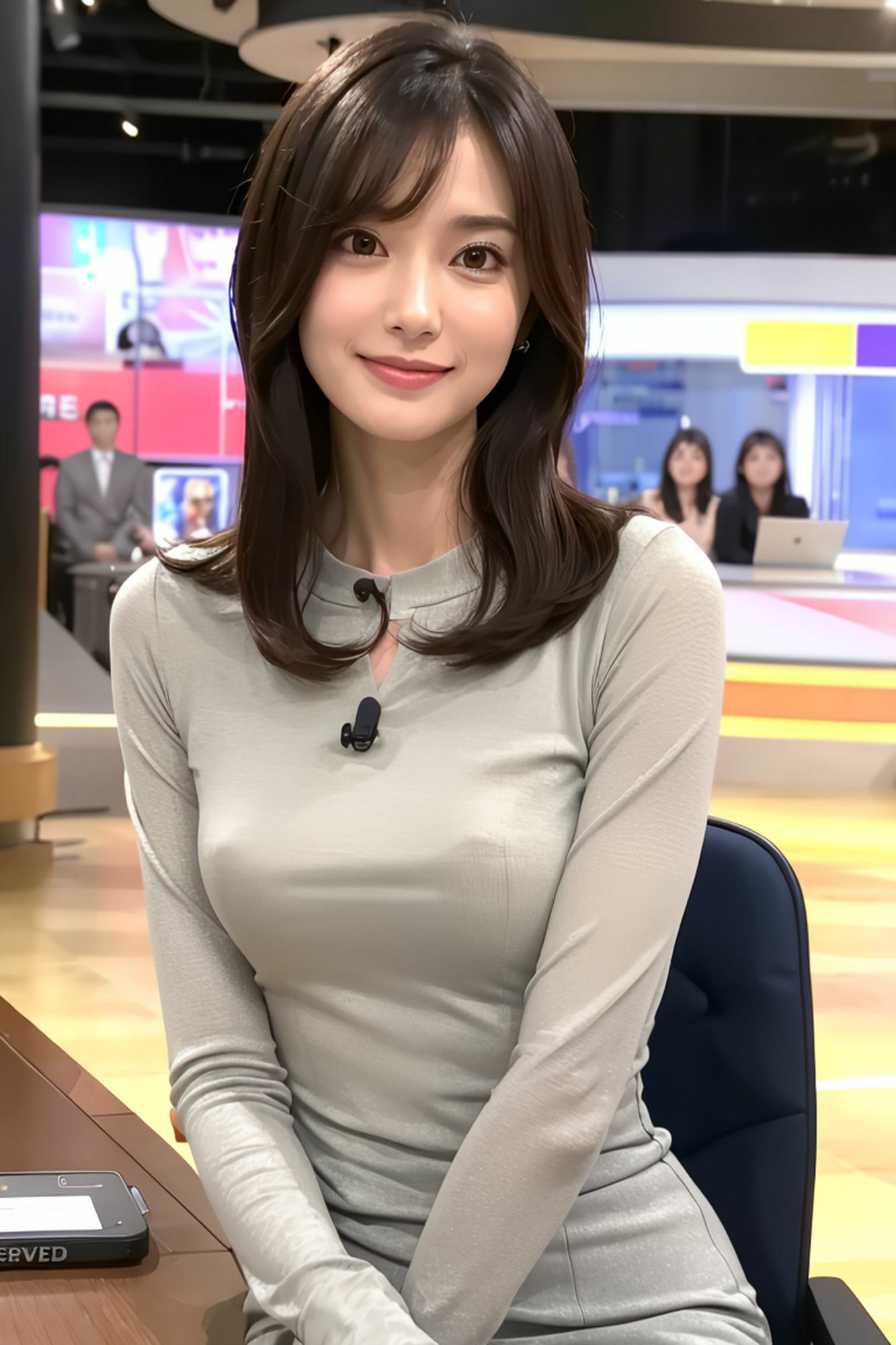 サンプル画像2:Generated Girls Collection vol.20 女子アナパンスト編4(かまぼこ製造工場) [d_522476]